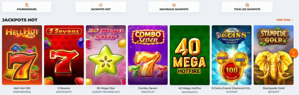 Betriot Casino jackpots