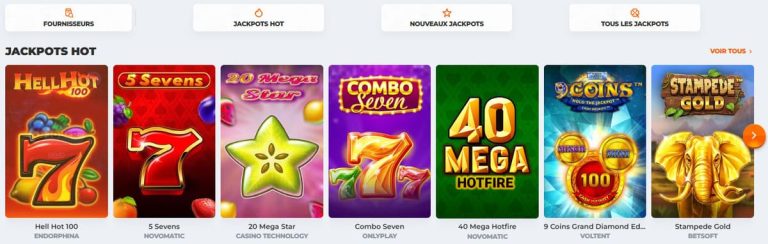 Betriot Casino jackpots