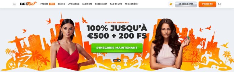 Betriot Casino page accueil