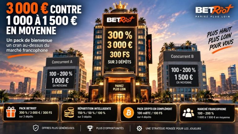 Betriot Casino pack bienvenue